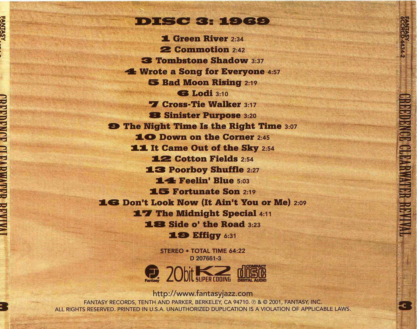 Creedence Clearwater Revival CCR Box Set [ak3 d]